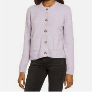 Madewell Lavender Cardigan Sweater